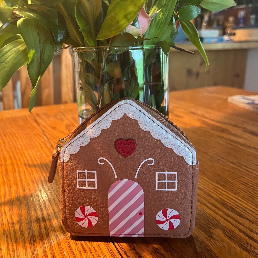 LC Lauren Conrad Brown and Red Holiday Decor Gingerbread House